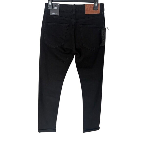 Anom “Lucky” Black Slim Fit Jeans Size 28 Selvedge‎ - Picture 2 of 5